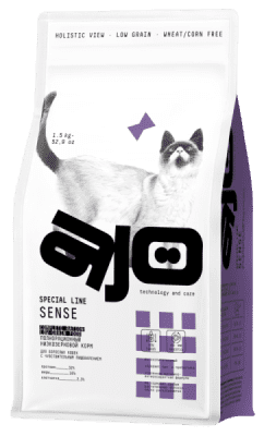 AJO Cat Sense д/чувств. пищеварения кошек 1.5кг