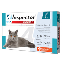 Капли Инспектор Quadro д/кошек более 4кг
