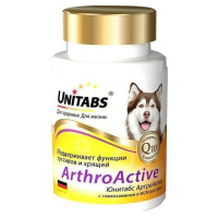 Unitabs ArthroActive с Q10 при заболев. суставов д/собак 100т
