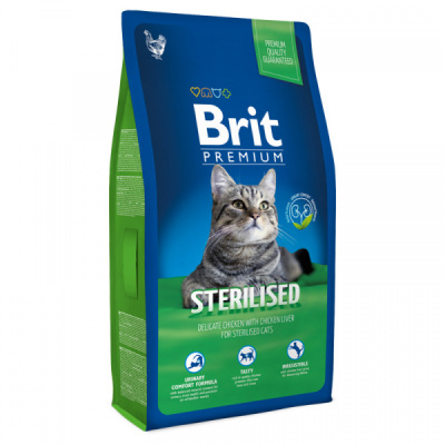 Brit Premium Cat Sterilised 800г курица/печень