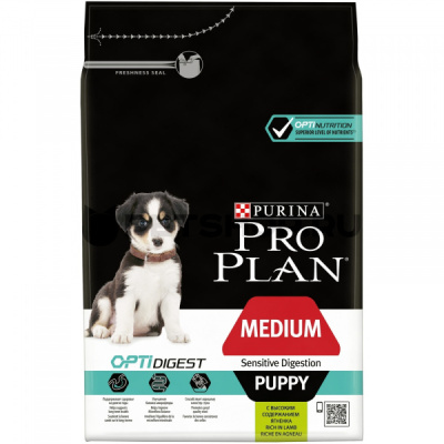 Про План Puppy Medium Ягнёнок 1,5кг