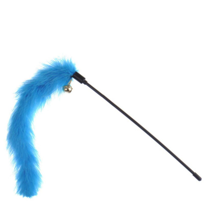 Дразнилка (myPet) голубая с хвостом и колокольч. 30см