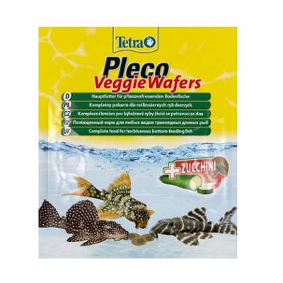 Тетра Pleco Veggie Wafers д/травоядных донных рыб 15г