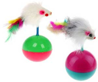 Игрушка (Чистый котик) Мышь на шаре 